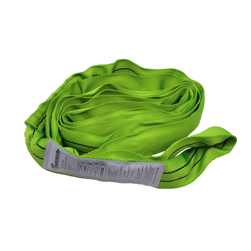 2” 4/6/9FT Endless Round Slings, Spanset Round Slings, Polyester Endless Loop Lifting Straps, 5300lbs Vertical Capacity, Heavy Duty Rigging Strap for Lifting and Towing (Green)