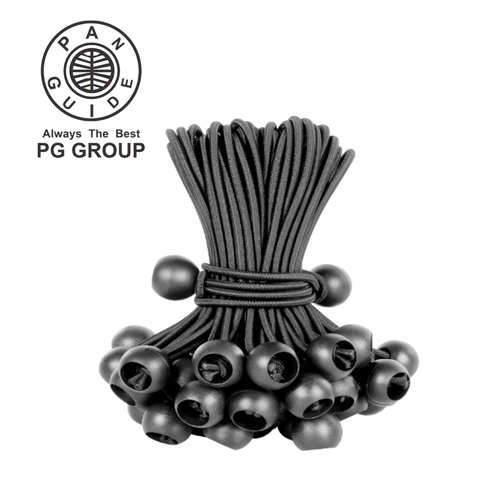 Pan Guide 6 Inch Ball Bungee Cords Canopy Tarp for Camping, Shelter,Cargo,Tent Poles