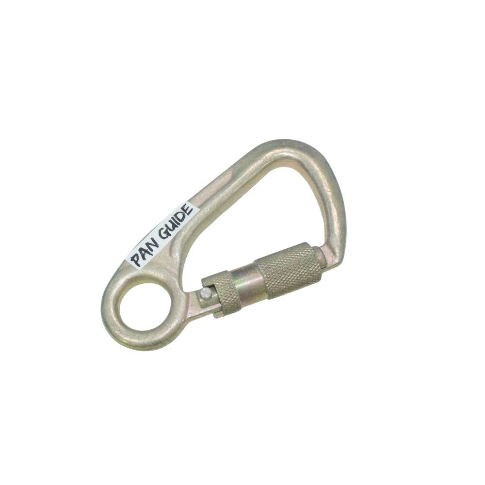 Pan Guide Steel Carabiner 50kn (11,200 lb) Rated, Twist Auto Lock, ANSI Certified