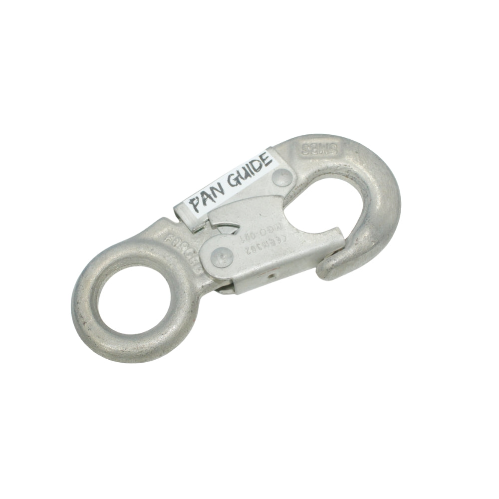 Pan Guide Forged Steel Snap Hook 25KN Professional Fall Protection Snap Hook Heavy Duty Carbon Steel Double-Action Snap Hook for Safety, Climbing, Rappelling - OSHA ANSI Compliant