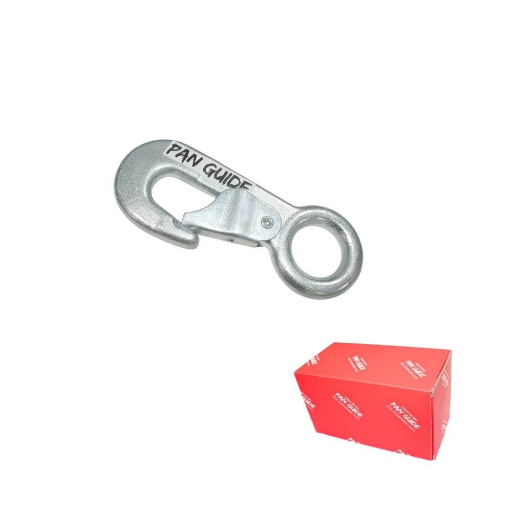 Pan Guide Snap Hook Trailer Safety Chain Hook Carabiner Clip, 5/8-Inch Diameter Eye, 3,500 lbs