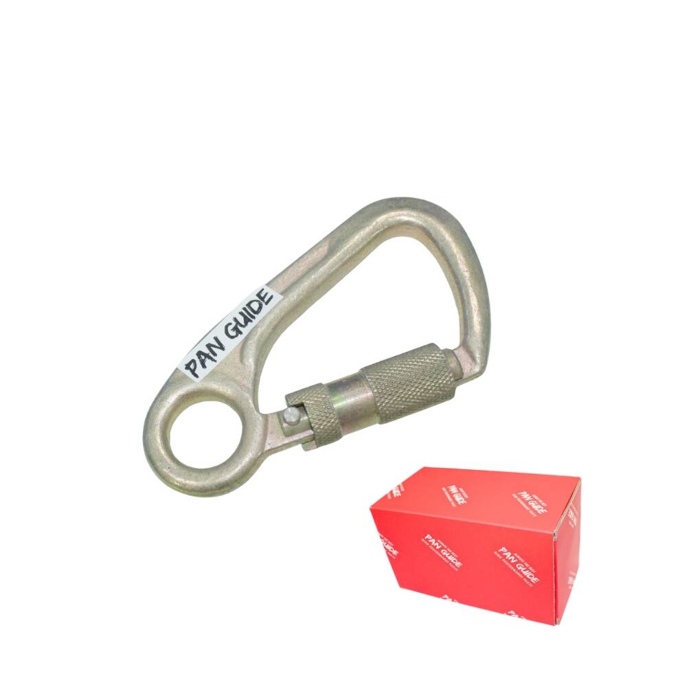 Pan Guide Steel Carabiner 50kn (11,200 lb) Rated, Twist Auto Lock, ANSI Certified