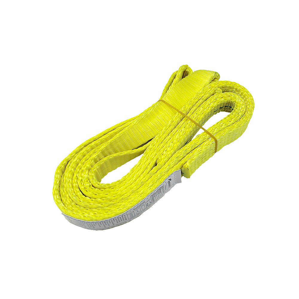 1" x 9' Polyester Lifting Slings, Twist Eye Web Slings, Lifting Strap for Hoist, Heavy Duty Rigging Straps, 1600 lbs Vertical Rigging Moving Towing Hoisting Work Gear