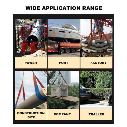 Подъемный ремень из полиэфирной ткани 2 x 3 фута для такелажа, буксировки, подъемного рабочего оборудования, упаковка из 2 шт.