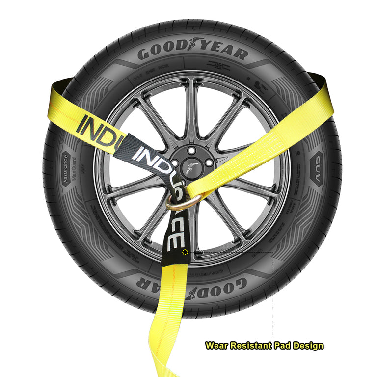 Car Tie Down Straps with Flat Hooks Lasso Style 2