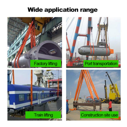 Бесконечные круглые стропы длиной 6 футов, круглые стропы с размахом 2 дюйма, подъемные ремни с бесконечной петлей из полиэстера, вертикальная грузоподъемность 5300 фунтов, прочный такелажный ремень для подъема и буксировки (зеленый)