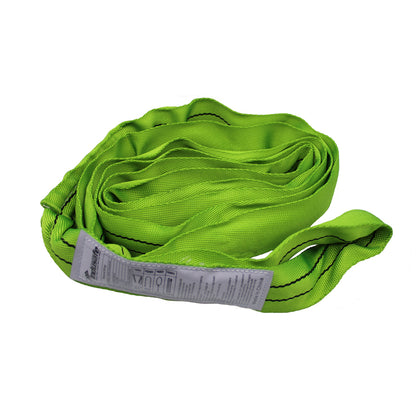 6FT Endless Round Slings, 2” Spanset Round Slings, Polyester Endless Loop Lifting Straps, 5300lbs Vertical Capacity, Heavy Duty Rigging Strap for Lifting and Towing (Green)