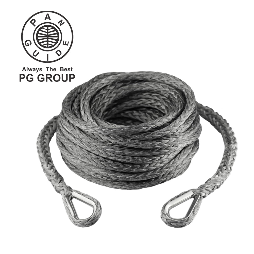 Pan Guide Synthetic Winch Rope Extension 26,500 Lbs for Off Road Vehicle ATV UTV SUV