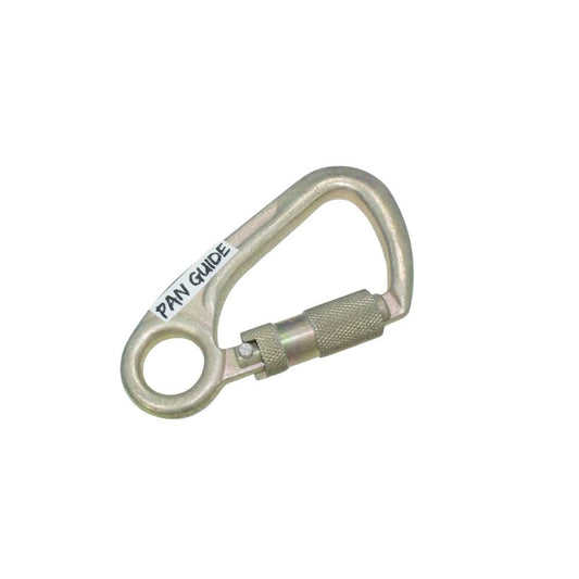 Pan Guide Steel Carabiner 50kn (11,200 lb) Rated, Twist Auto Lock, ANSI Certified