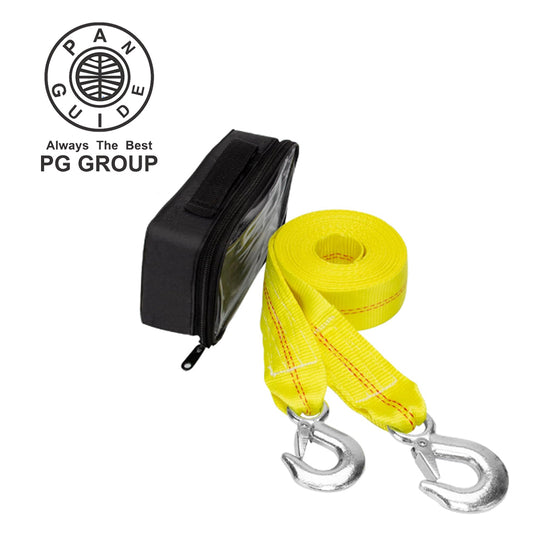 Pan Guide Tow Strap with Hooks Heavy Duty Emergency Towing Straps for Vehicles, Cars, Trucks, ATV